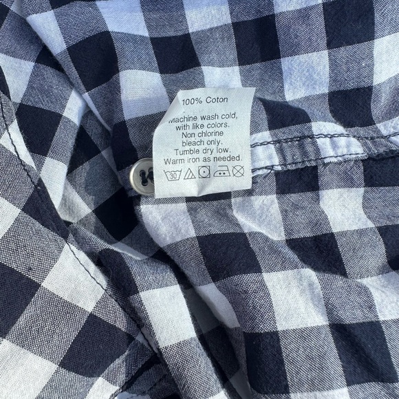 J. Crew Woman’s Petite Boy Fit Gingham Button Down Top Shirt B3 - Picture 3 of 4